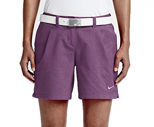 Dri-Fit Oxford Golf Shorts-Purple 
