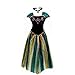 Princess Costume Ault Women Coronation Dress Costume (M Size fit for US 4-6) Green