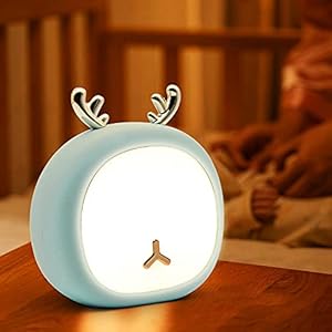 Rechargeable Night Light for Kids, Touch Control LED Table Lamp for Baby Bedroom, Portable Night Lamp USB Rechargeable…