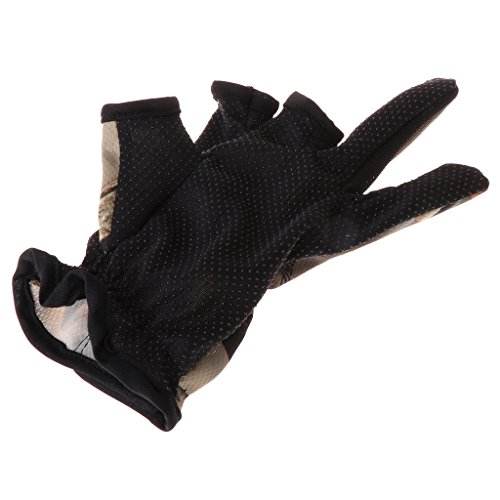 Lergo Angelhandschuhe mit 3 Fingerschlitzen, rutschfest, atmungsaktiv, Tarnmuster – Bild 8