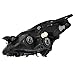 Brock Replacement Passengers Halogen Headlight Headlamp Lens with Black Bezel Compatible with 07-09 Sedan 26010-JA00B