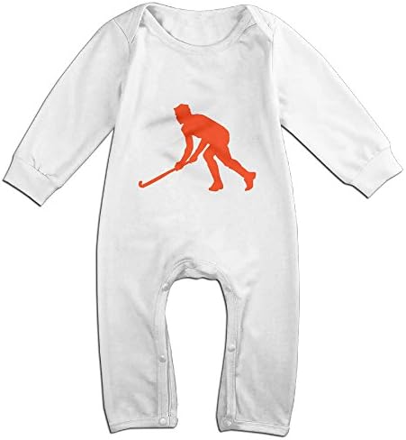 Posit Baby's Hockey Boys Girls Kids Creeper Romper Bodysuits Jumpsuits Size 24 Months US White