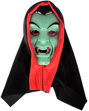 Glow-In-The-Dark Vampire Masks, Plastic Noctilucence Mask for Cosplay, Halloween, Masquerade and Party