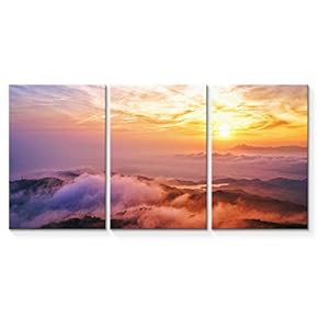 3 Piece Canvas Wall Art Beautiful Landscape Photography Canvas Prints Home Artwork Decoration for Living Room,Bedroom - 16"x24" x 3 Panels