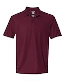 Gildan - Ladies DryBlend Double Pique Polo Shirt - 72800L-Maroon-2XL