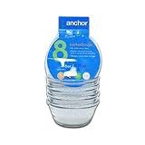 Anchor Hocking 80381L11 Set of 4 Custard Cups with 4 Lids, 6 ounces