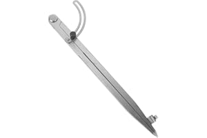 DOITOOL Leathercraft Carbon Steel Compass Divider Tool 250mm Radius Wear-resistant Spacing Gauge