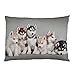 Siberian Husky Puppies Pillow Case (2 Sides)
