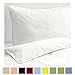 Kotton Culture Set of 2 Pillowcase Set 100% Egyptian Cotton 600 Thread Count Pillow Cover Protector Premium Bedding (White, 20