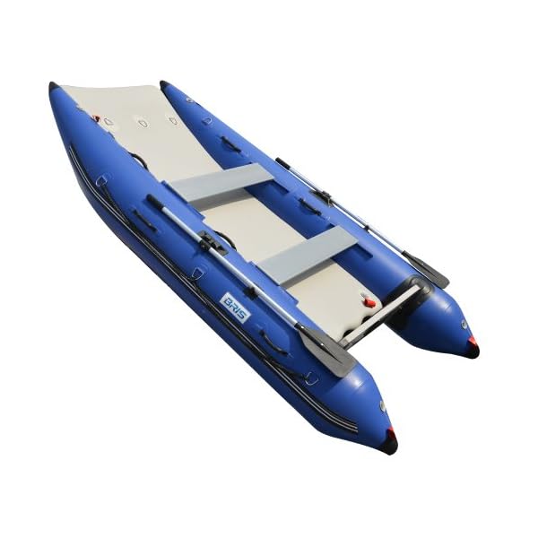 BRIS-11-ft-Inflatable-Catamaran-Inflatable-Boat-Inflatable-Dinghy-Mini-Cat-Boat-Blue