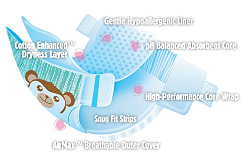 Cuties Complete Care Baby Diapers, Size 7, 80 Count