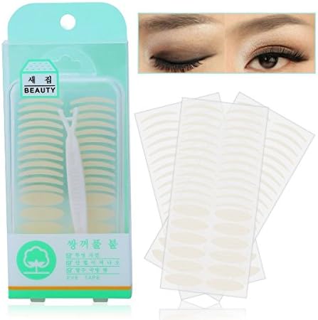 Ultra Invisible Fiber Double Eyelid Tape Stickers -Instant Eyelid Lift Without Surgery,Perfect for Hooded, Droopy, Uneven, or Mono-eyelids (144 Pairs Slim + 144 Pairs Wide)