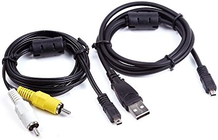Neboo USB PC Data SYNC + AV A/V TV Video Cable Cord Lead For Nikon Camera DSLR D5100