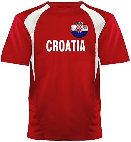 Custom Croatia Soccer Ball 1 Jersey Personalized with Your Names and Numbers