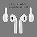 Cuauco 2020 Newest Airpods Case for Airpods 2 &1 (Front LED Visible) with 2 Anti-Lost Strap/2 Pairs of Ear Hooks/2 Carabiner/1 Watch Band Holder/1 Headphone Case for Apple Airpods 2 &1(9 Pack)(Black)