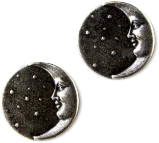Moon Cufflinks, Anniversary Gift, Wedding Cufflinks, Gift Box Included