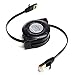 Tera Grand - Premium Cat-7 10 Gigabit Ethernet Retractable Cable for Modem Router LAN Network Playstation Xbox, 1.5Meter (4.9 Ft.) in Retail Package