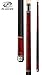 Players Pool Cue C-960 Classic Crimson Birds-Eye Maple with Triple Silver Rings