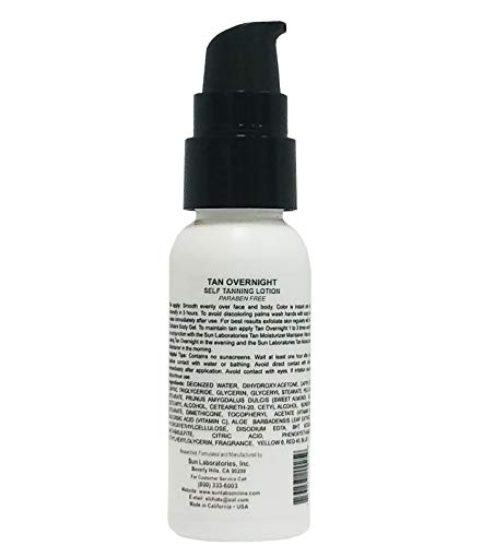 Self Tanning Mitt Applicator with Tan Overnight Self Tanning Lotion 2 oz