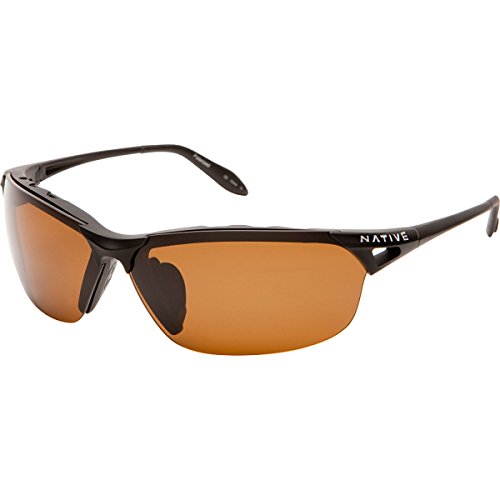 Native vigor polarized sunglasses asphalt / brown polar…