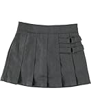 French Toast Two Tab Pleated Skort - Gray, 6