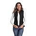 Art3d Women's Vests - Padded Lightweight Vest for Women, Stand Collar Quilted Gilet with Zip Pockets