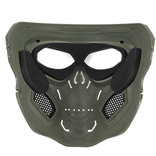 Masque De Protection Complet ATAIRSOFT - Réglable, Anti-choc - Pour Airsoft, Paintball, Cosplay - 600FPS