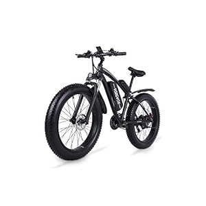 VOZCVOX Electric Bikes for Adult, 26″ Ebike with Fat Tyre,48V17Ah Removable Battery,Electric Mountain Bikes with Shimano 21-Speed