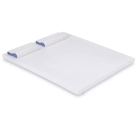 LANGRIA Matratzen| Hochwertiges Topper|Memory Schaum Matratzenauflage mit Atmungsaktiven und Abnehmbaren Bezug Weiß (150x200c