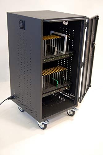 Tablet Management USB Cart 32 - Storage system for 32 tabletas - aluminio, steel - black