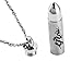 Men's 316L Stainless Steel Cylinder Pendant Chain Necklace,20+2