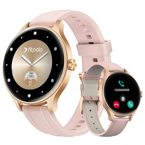 Smart Watches for Women Answer/Make Calls, 1.57'' AMOLED Smartwatch for iPhone/Samsung/Android，Womens Smart Watch with Heart Rate/SpO2/Sleep Monitor, Fitness Watch 120+ Sport Modes 3ATM Waterproof