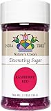 India Tree Nature's Colors Raspberry Red Decorating Sugar 3.3 oz