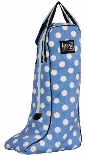 Equine Couture Emma Equestrian Boot Bag, Light Blue/Navy, Standard