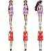 E-TING 6 Set Fashion Sexy Pajamas Underwear Lingerie Bra Lace Dress Clothes For Barbie Dolls Gift