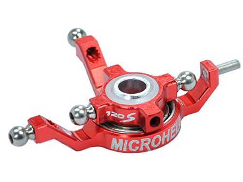 Microheli Precision CNC Titanium X Swashplate (RED) - BLADE 120 S