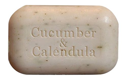 The Soap Works Cucumber and Calendula Cleansing Bar for Rosacea and Sensitive Skin