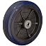 RWM Casters Signature Premium Rubber Wheels - 3.5 Inch, 225 Lb Capacity, Ball Bearing, For Carts & Trucks
