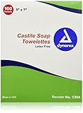 Alimed Castile Soap Towelette, Saturated with 2% Castile Soap