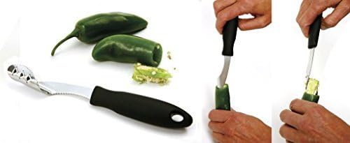 Jalapeño Popper Pepper De-Seed Corer Cutting Coring Tool Comfort Grip Norpro 121 Peelers