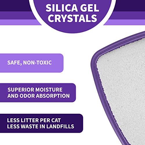 Litter Pearls Ultra Clump Unscented Crystal Clumping Cat Litter 8lb,White and Clear Crystals