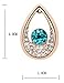 KATGI Fashion Austrian Crystal Angel Teardrop Pendant Necklace & Earrings (Set of 2) (Gold Green)