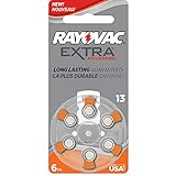 RAYOVAC EXTRA HEARING AID BATTERIES SIZE 13 NEW pack 60 pcs