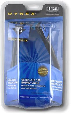 Dynex DX-C101861 - IDE / EIDE cable - UDMA 66/100 - 40 pin IDC (F) - 40 pin IDC (F) - 1.5 ft - rounded