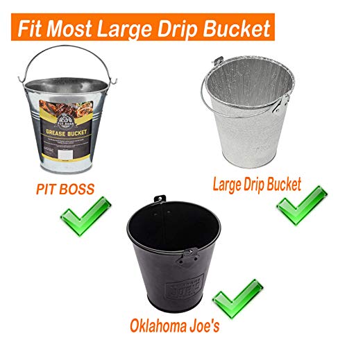 BBQ Future 6" H Universal Grease Bucket Liner Compatible with Pit Boss
