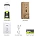 Enkeeo Mini LED Camping Lantern USB Rechargeable 300 Lumen Ultra Bright Portable Battery-Powered Light for Outdoors Hiking Tent Garden, Green