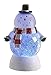 LED Lighted Color-Changing Snowman Christmas Glitterdome