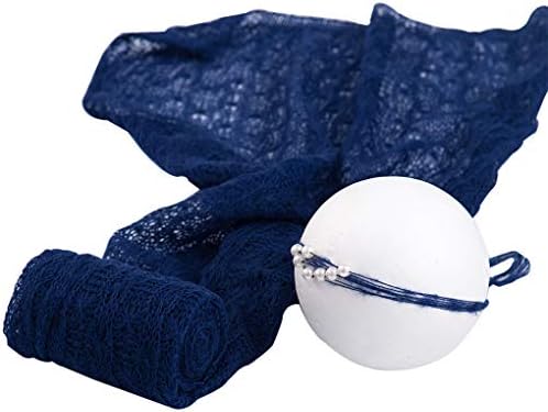 Arichtop Newborn Photography Props Wrap Accessories Infant Photo Shoot Blanket Solid Lace Baby Soft Stretch Wraps Headwear