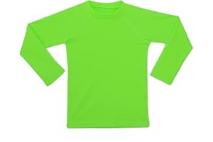 KAKU NANU Long Sleeve Rash Guard Boy Kids UPF 50+ Swim Shirts