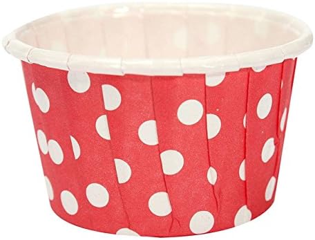 60 pcs Paper Cupcake per Liner Paper Cake Muffin Case Dessert Baking Cups Red